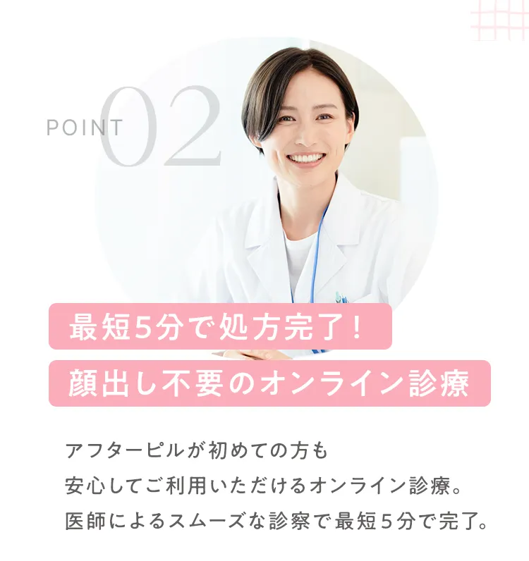 最短5分！顔出し不要のオンライン診察