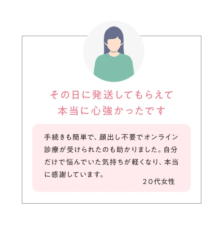 その日に発送してもらえて本当に心強かったです