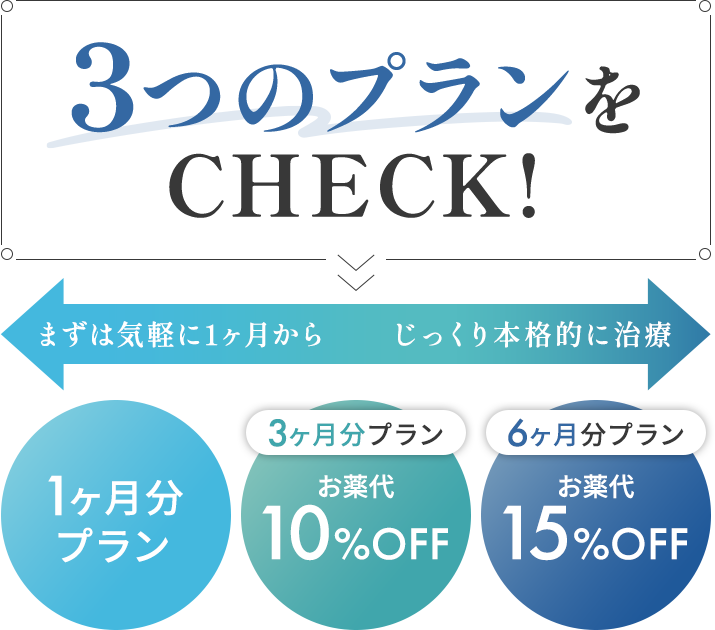 3つのプランをチェック！